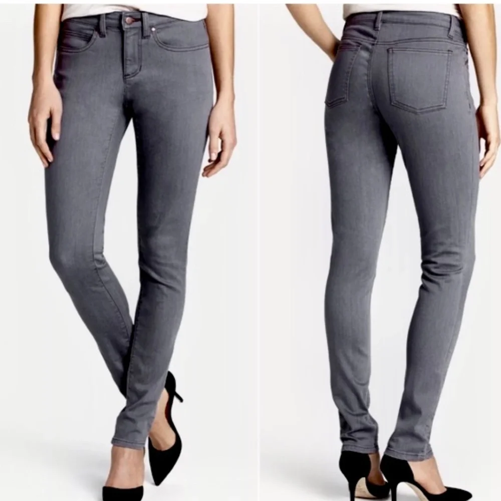 Eileen Fisher Gray Jeans Organic Cotton Size 8 - Picture 6 of 6